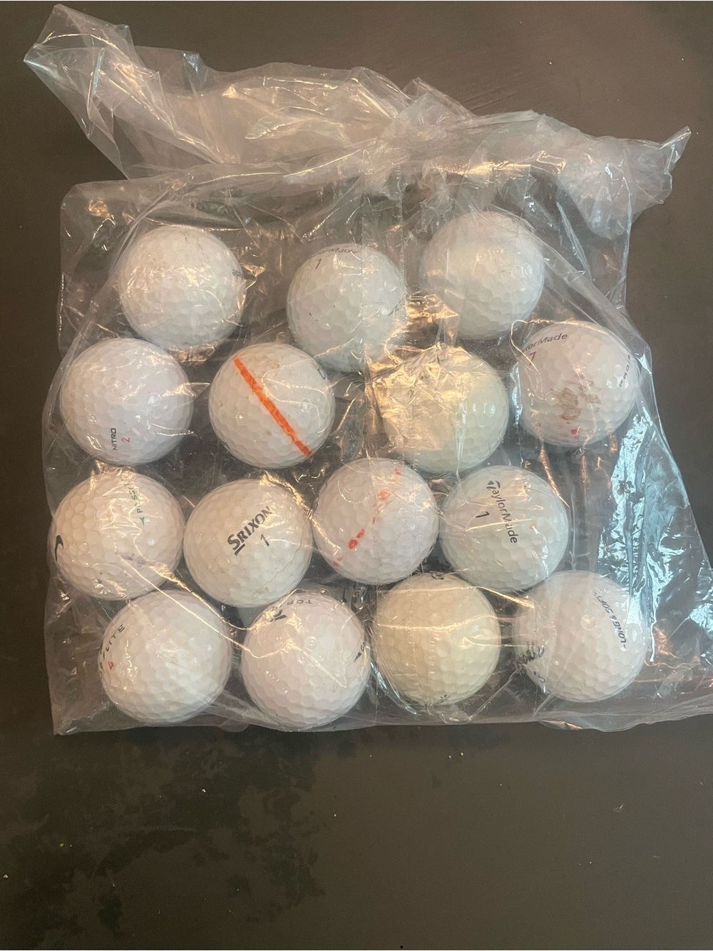 Mixed White Golf Balls - Assorted Brands 15 balls
